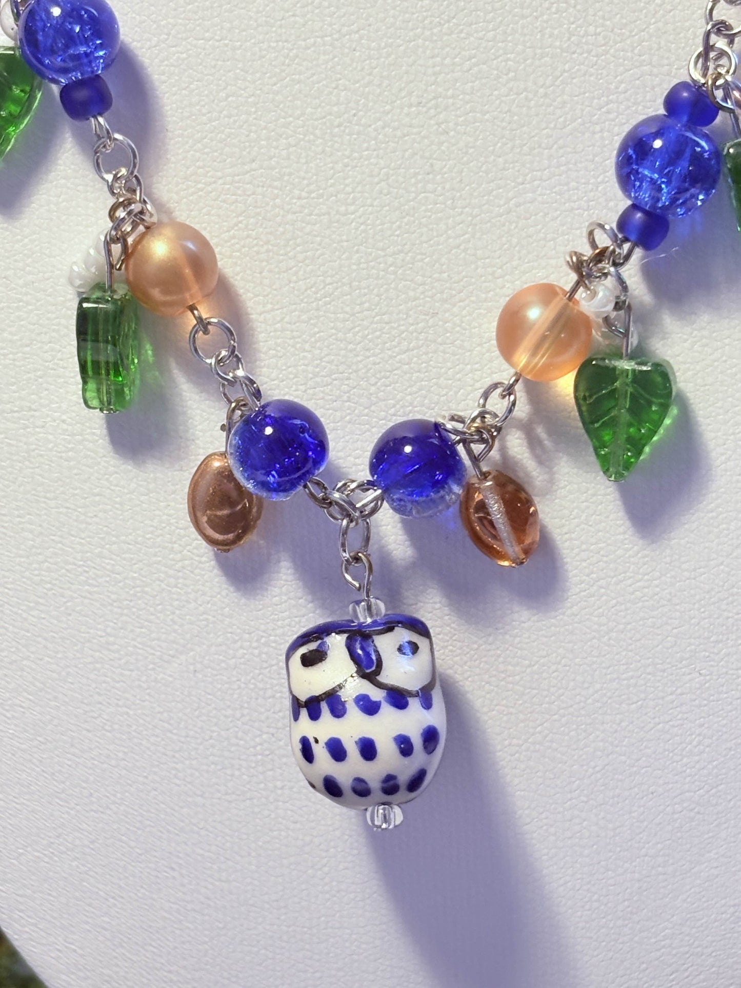 Azure Owl Necklace
