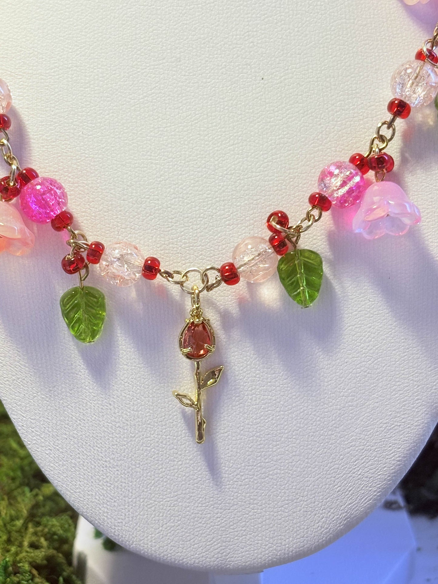 Delicate Rose Necklace