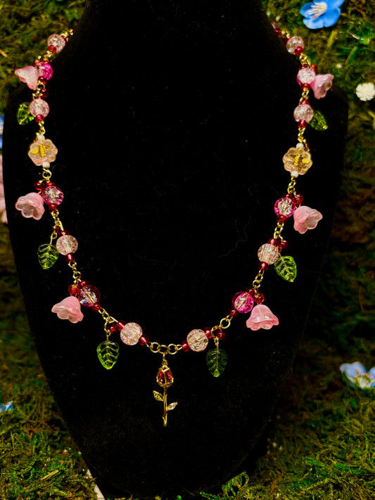 Delicate Rose Necklace