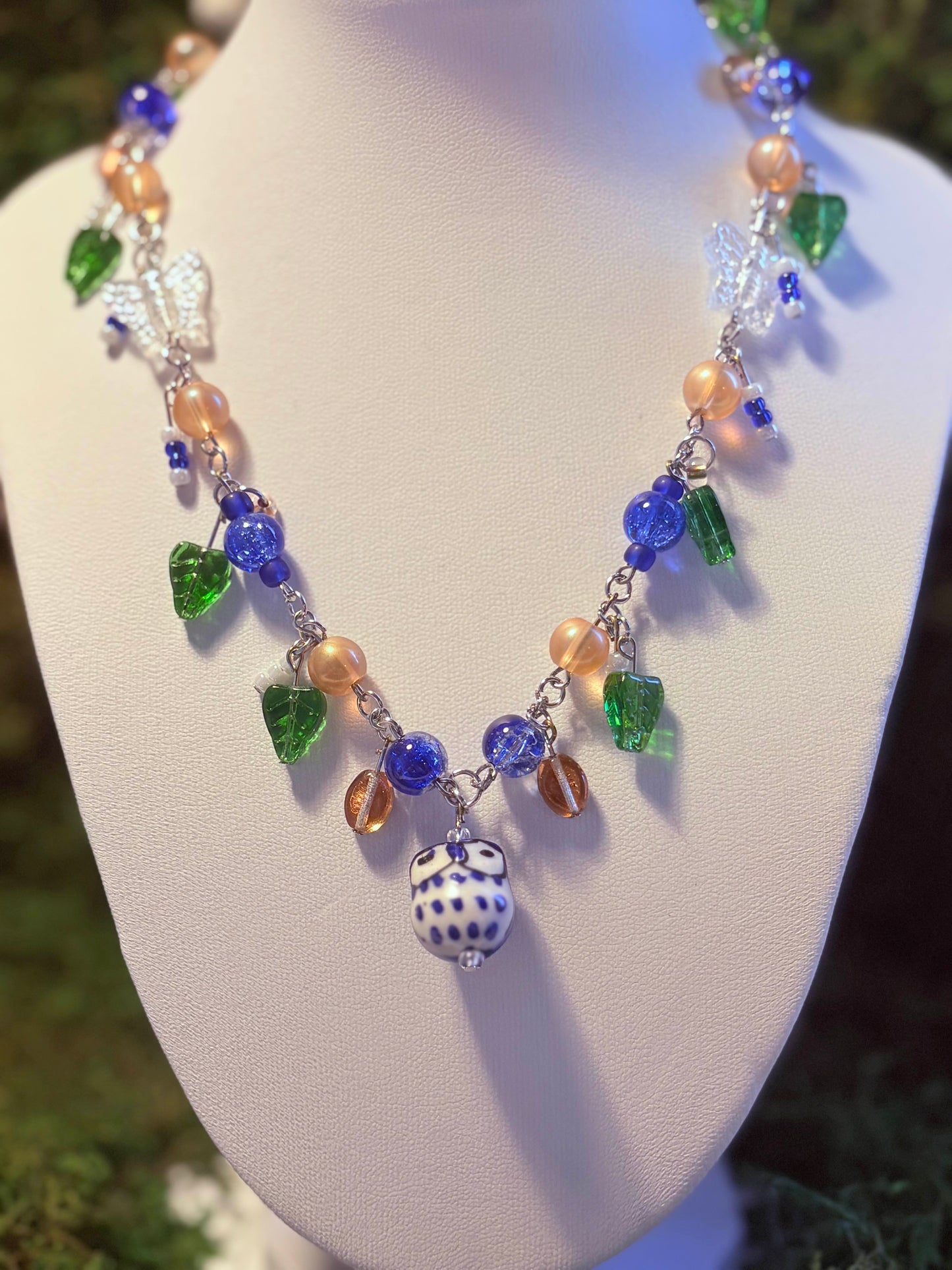 Azure Owl Necklace
