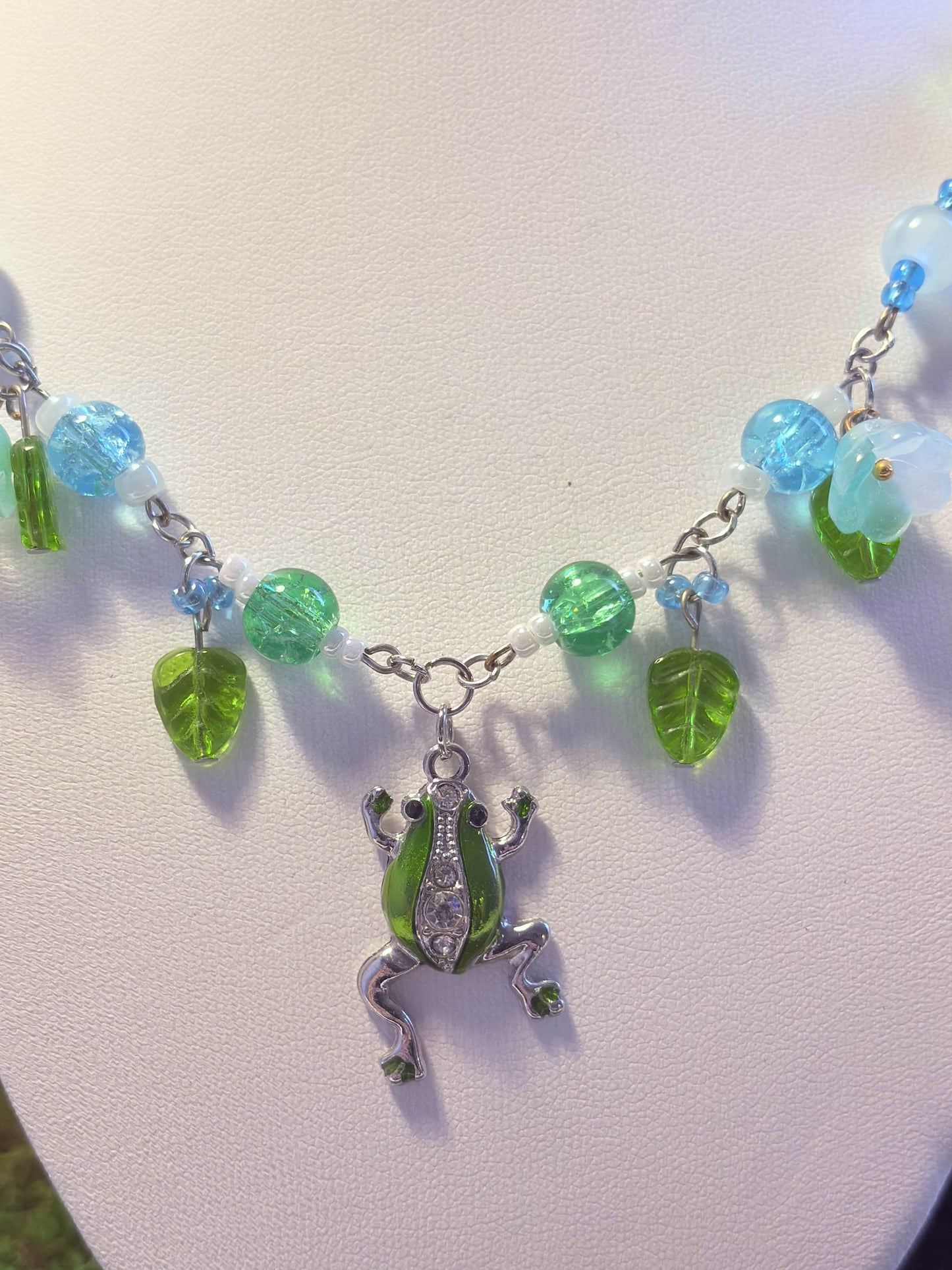 Frog In The Lilies Necklace