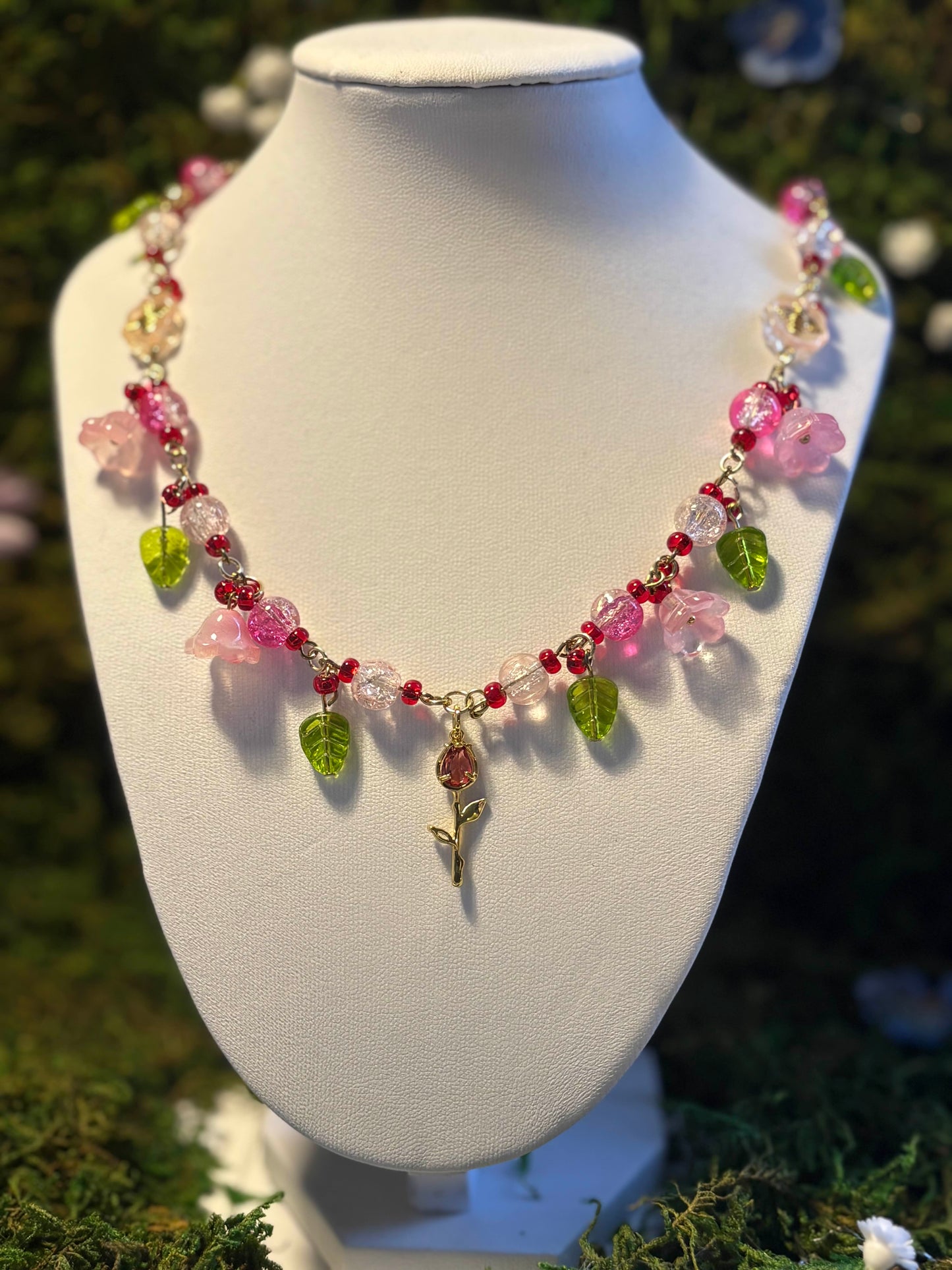 Delicate Rose Necklace